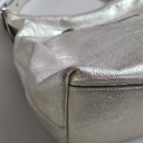 COACH Metallic Gold Legacy Large Leather Duffle Bag with Tassel #19896 - Picture 5 of 15